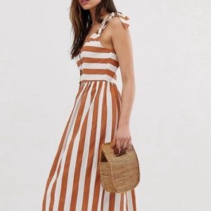 ASOS Long Stripped Dress US 12
